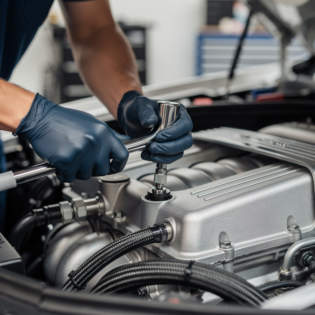 Eli Vigderson's European Car Repairs Inc technician performing specialized diagnostics on a luxury European vehicle in San Diego